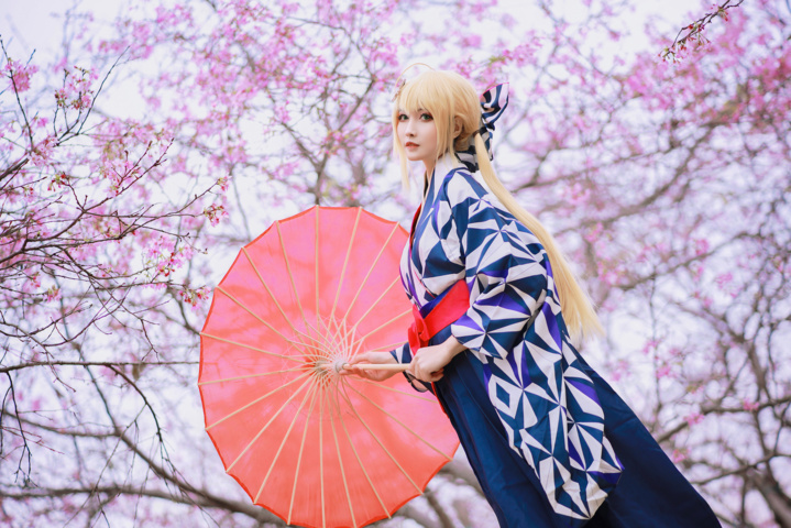 Yamazaki Reina - Artoria kimono (9)
