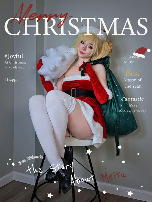 Celebi cosplay - Christmas Burnice (1)